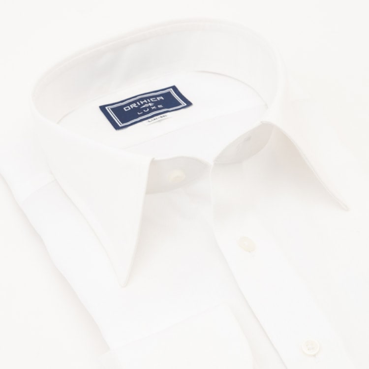 LUXE LINEシャツ レギュラーカラー 織柄無地|O49_FSLE5412 LUXE LINEシャツ レギュラーカラー 織柄無地|O49_FSLE5412