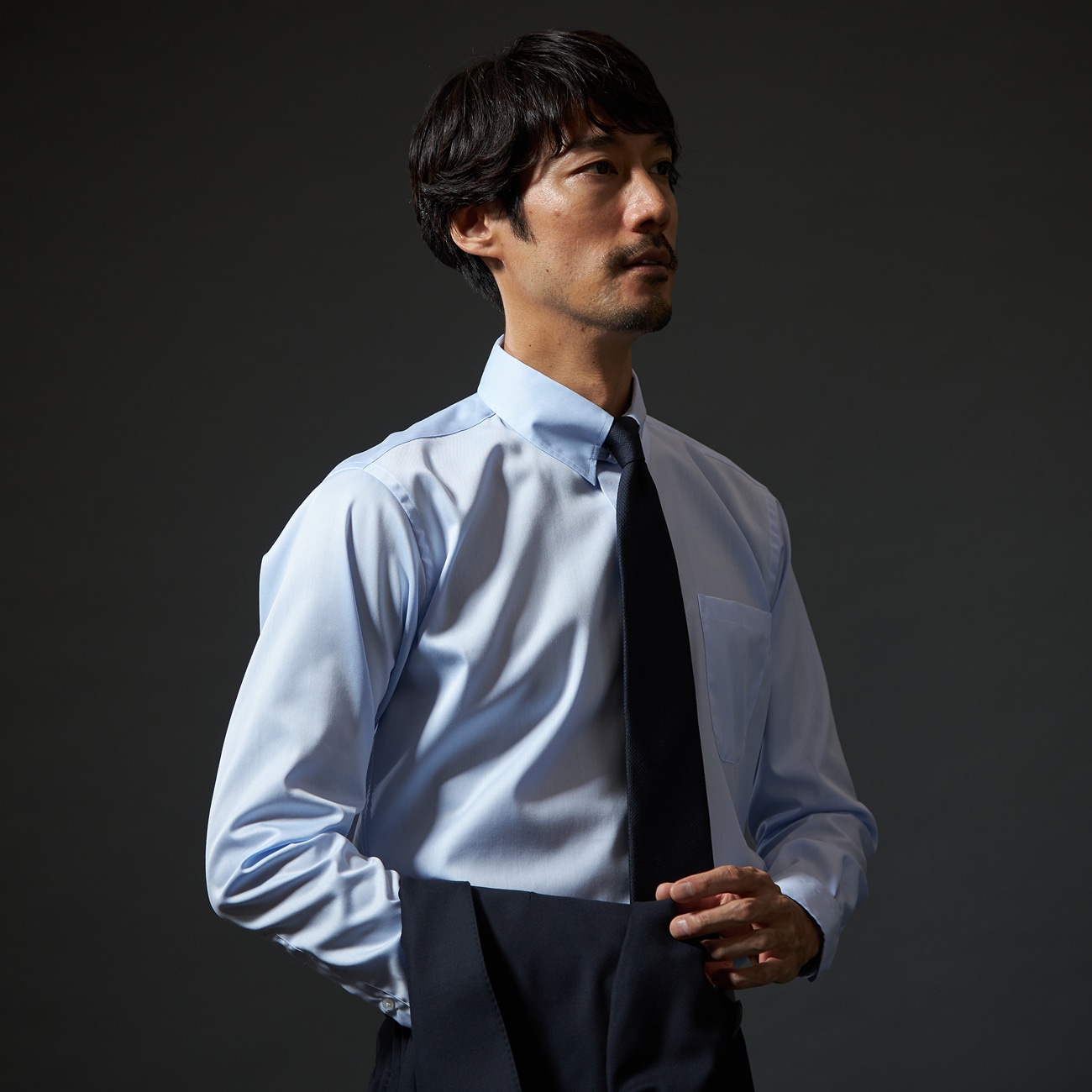 ORIHICA LUXE LINEシャツ タブカラー 織柄|O49_FSLT5519 - ORIHICA