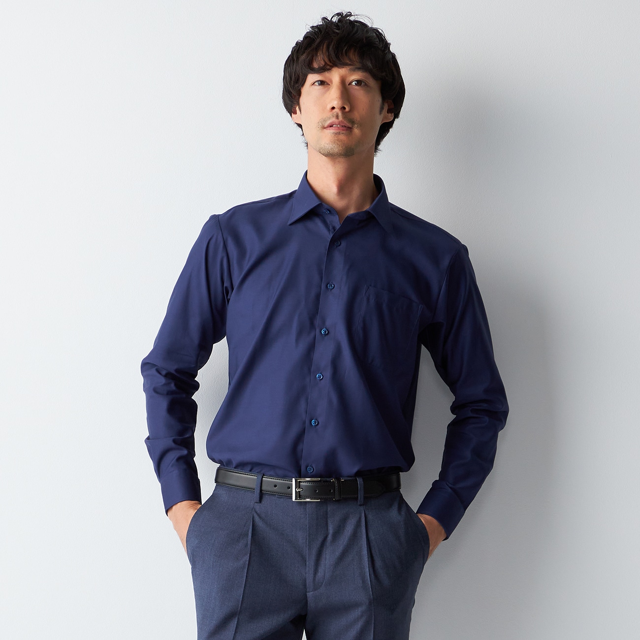 nonnative OFFICER SHIRT CHAMBRAY 紺 青 2点