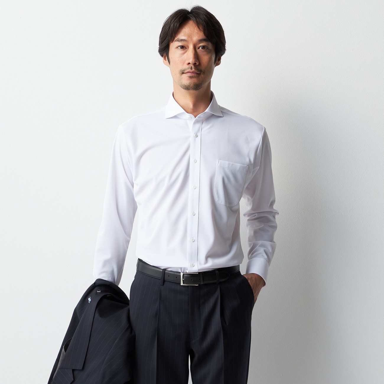 14万◎ブリオーニ Ventiquatro◆超長綿100%◇シャツ◆アイボリー 190A8685c.jpg