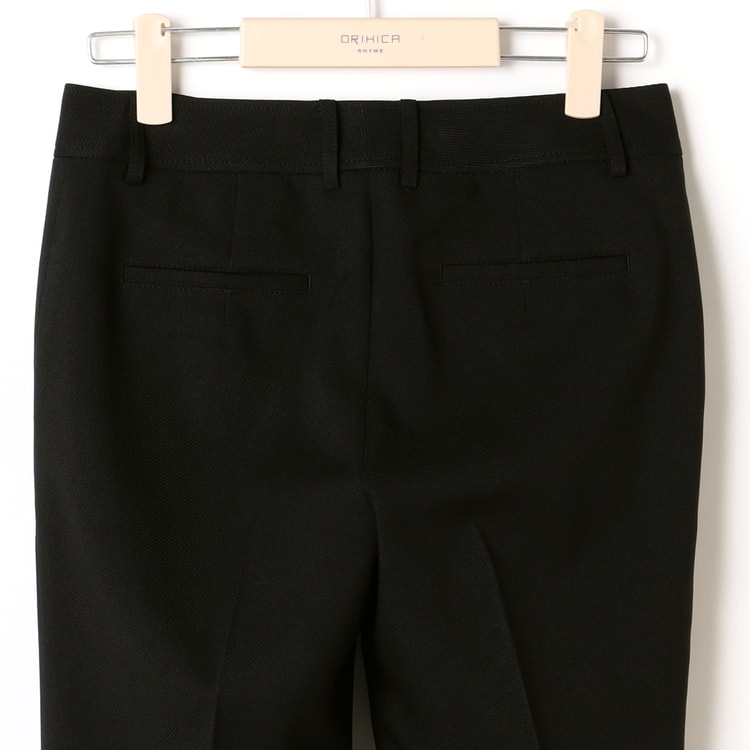 アウトレット]洗えるストレッチセットアップ カルゼ クロップド
