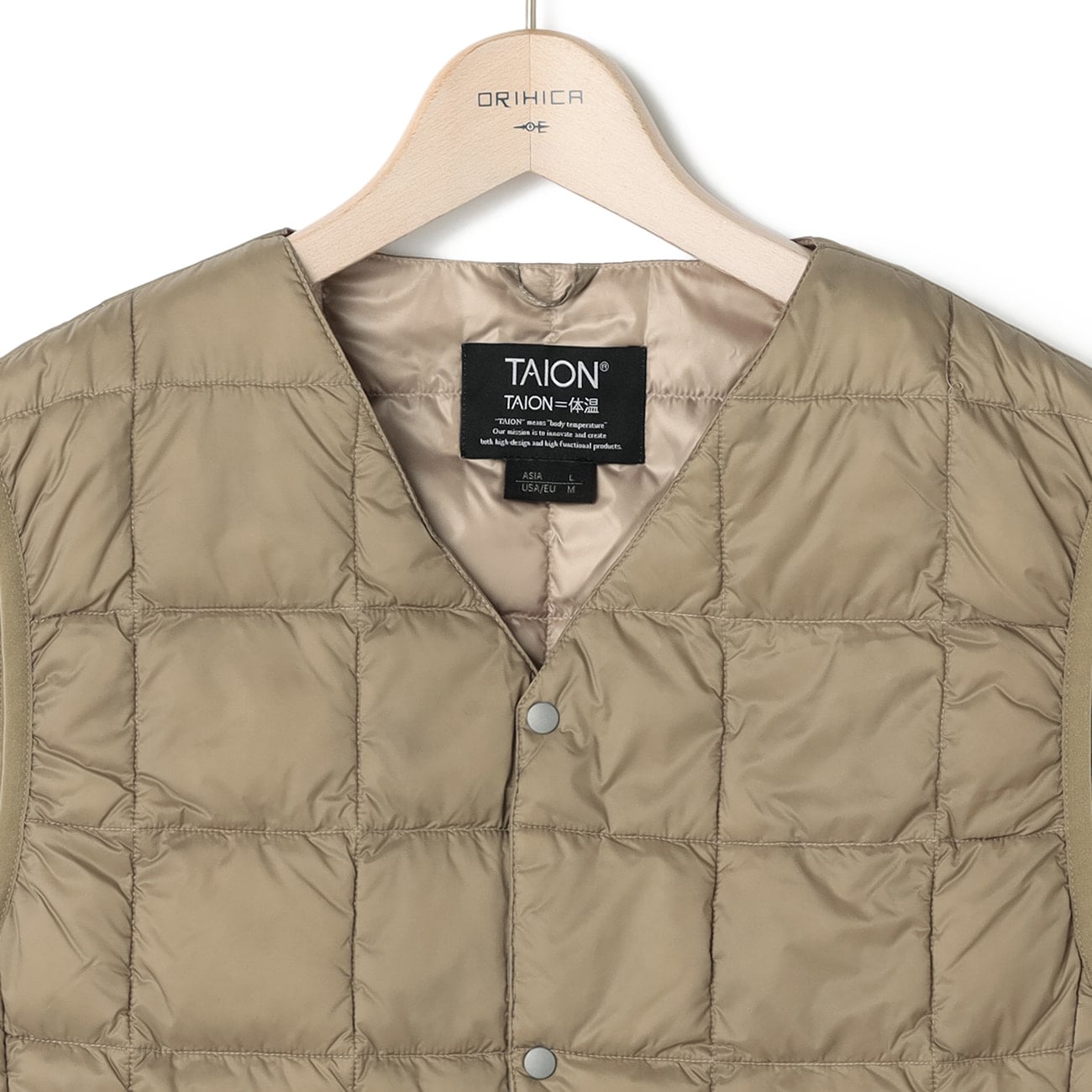 ｔａｉｏｎダウンベスト O63 Taion 001 Orihica 公式通販