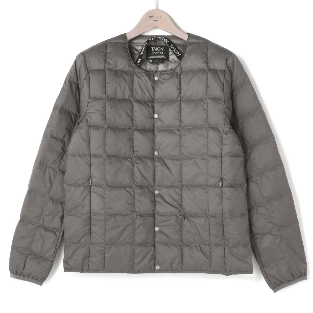 ｔａｉｏｎクルーネックボタン インナーダウンジャケット O63 Taion 104 Orihica 公式通販
