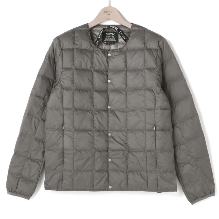 ｔａｉｏｎクルーネックボタン インナーダウンジャケット O63 Taion 104 Orihica 公式通販