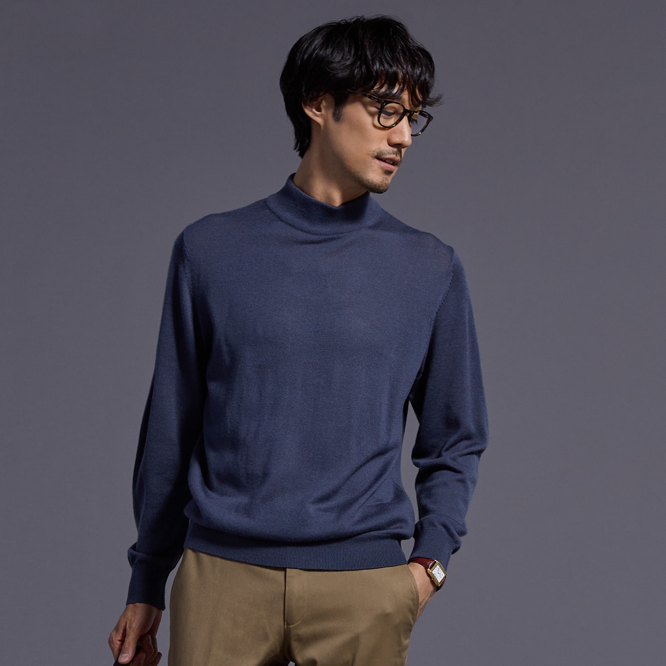 プレゼント サプライズ サンドロ メンズ ニット・セーター アウター Turtleneck Slim Fit Sweater 