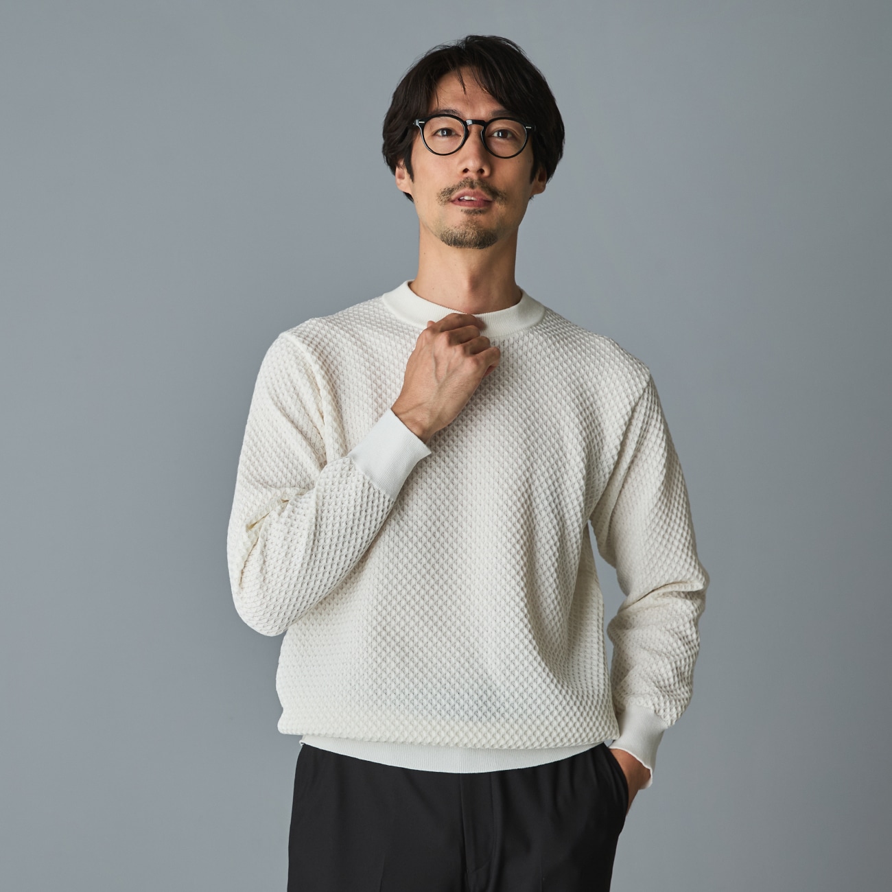 ビズニットテック（BIZ KNIT TECH） ハニカムモックネック BIZSPO