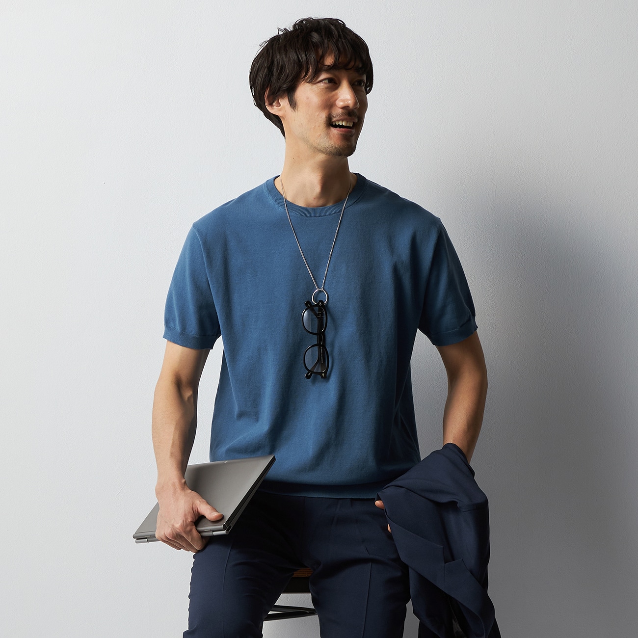 ビズニット（BIZ KNIT） プレーティング ニットTシャツ