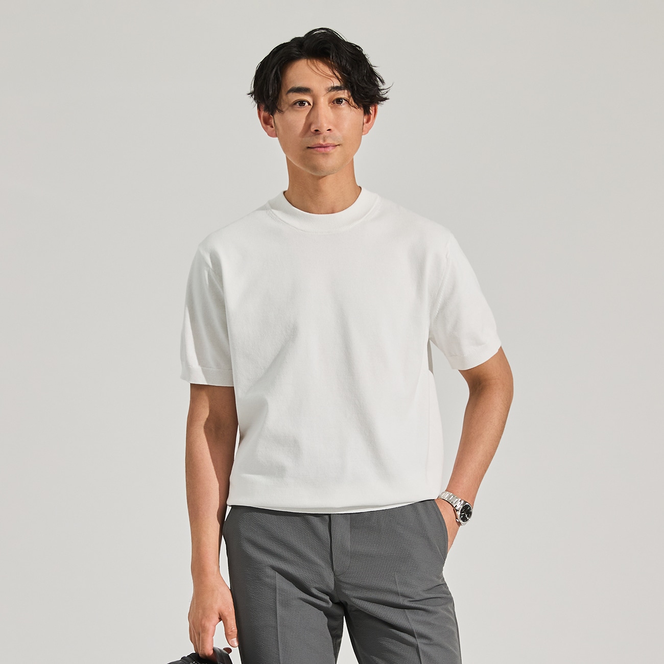 ビズニット（BIZ KNIT） プレーティング ニットTシャツ
