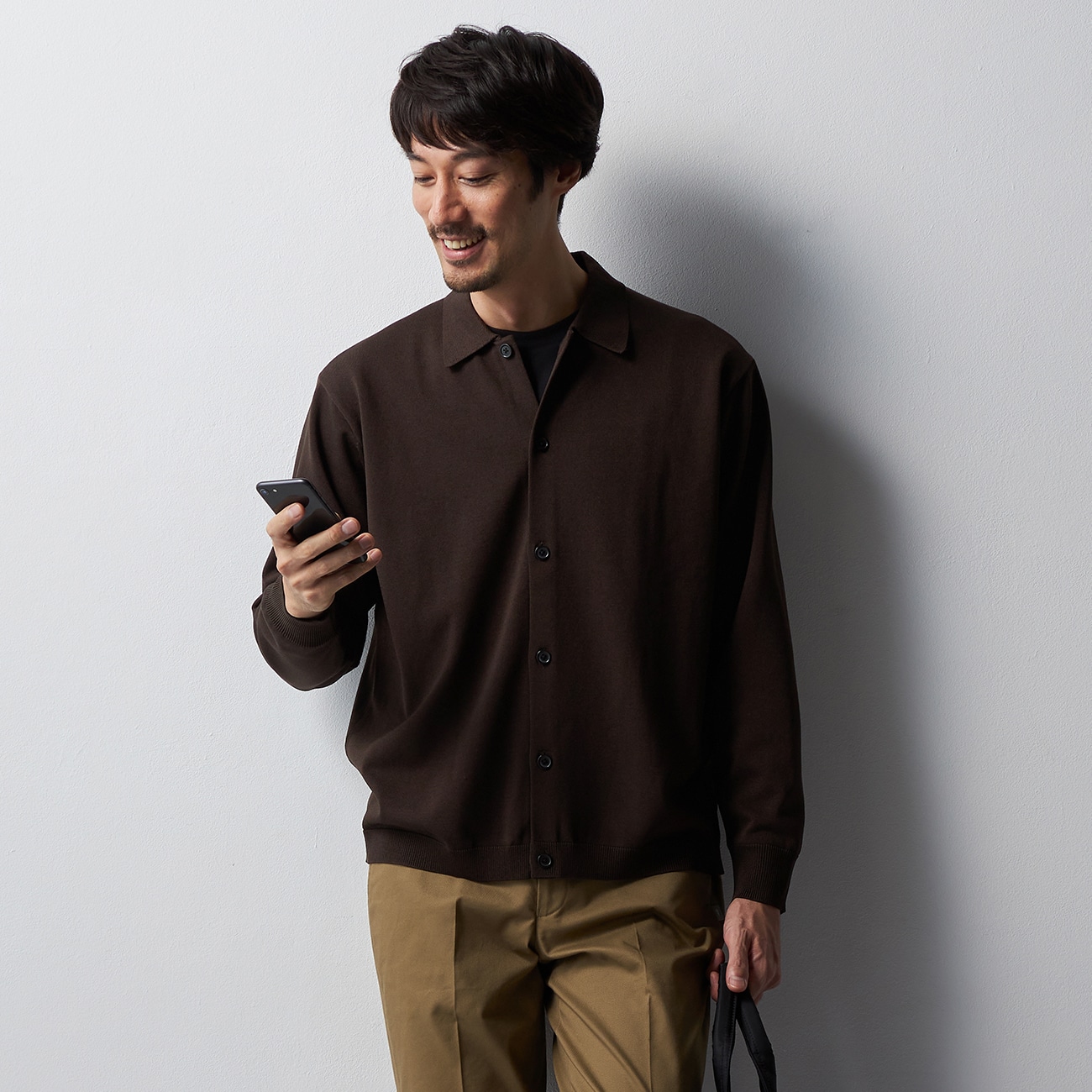 ビズニットテック（BIZ KNIT TECH） 襟付きカーディガン