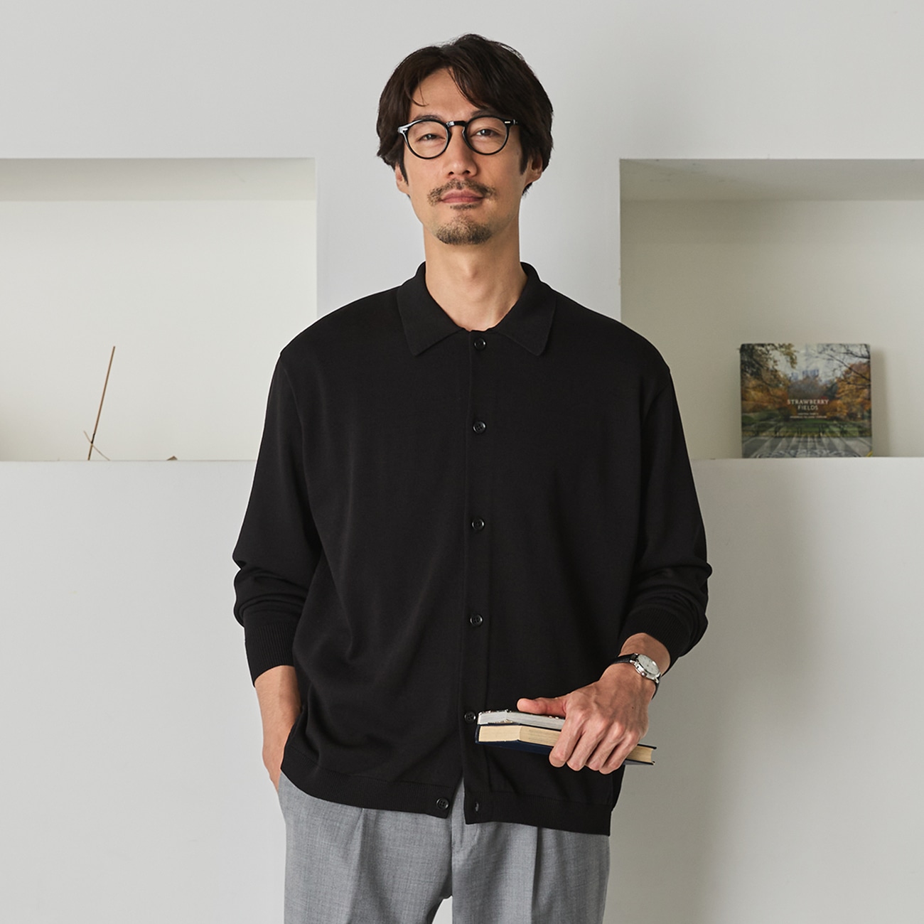ビズニットテック（BIZ KNIT TECH） 襟付きカーディガン