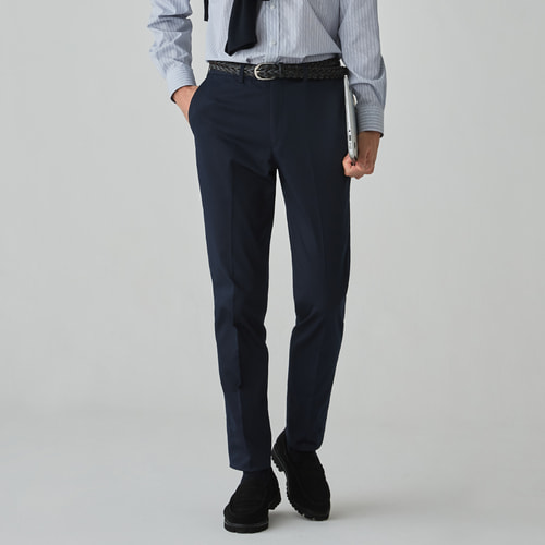 PLEATS PLEASE たらしく セットアップ ネイビー ロングパンツ ノーカラー