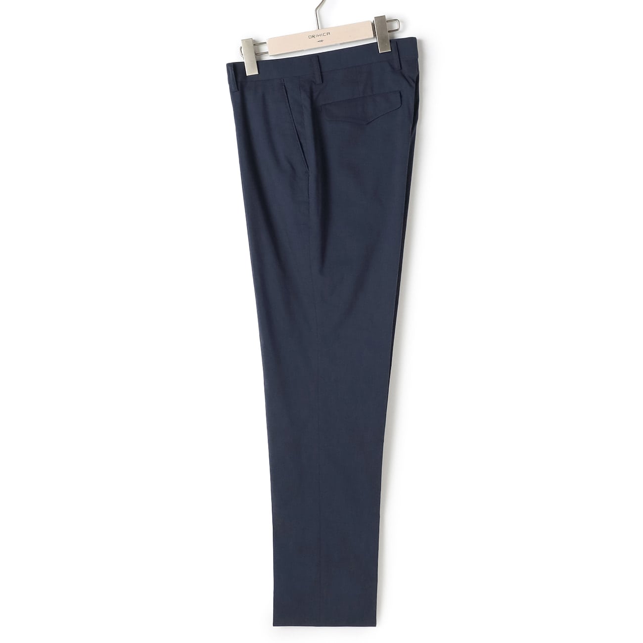 アウトレット]単品綿夏 麻混紺織柄無地 THE SMART ACTIVE PANTS 裾上げ 