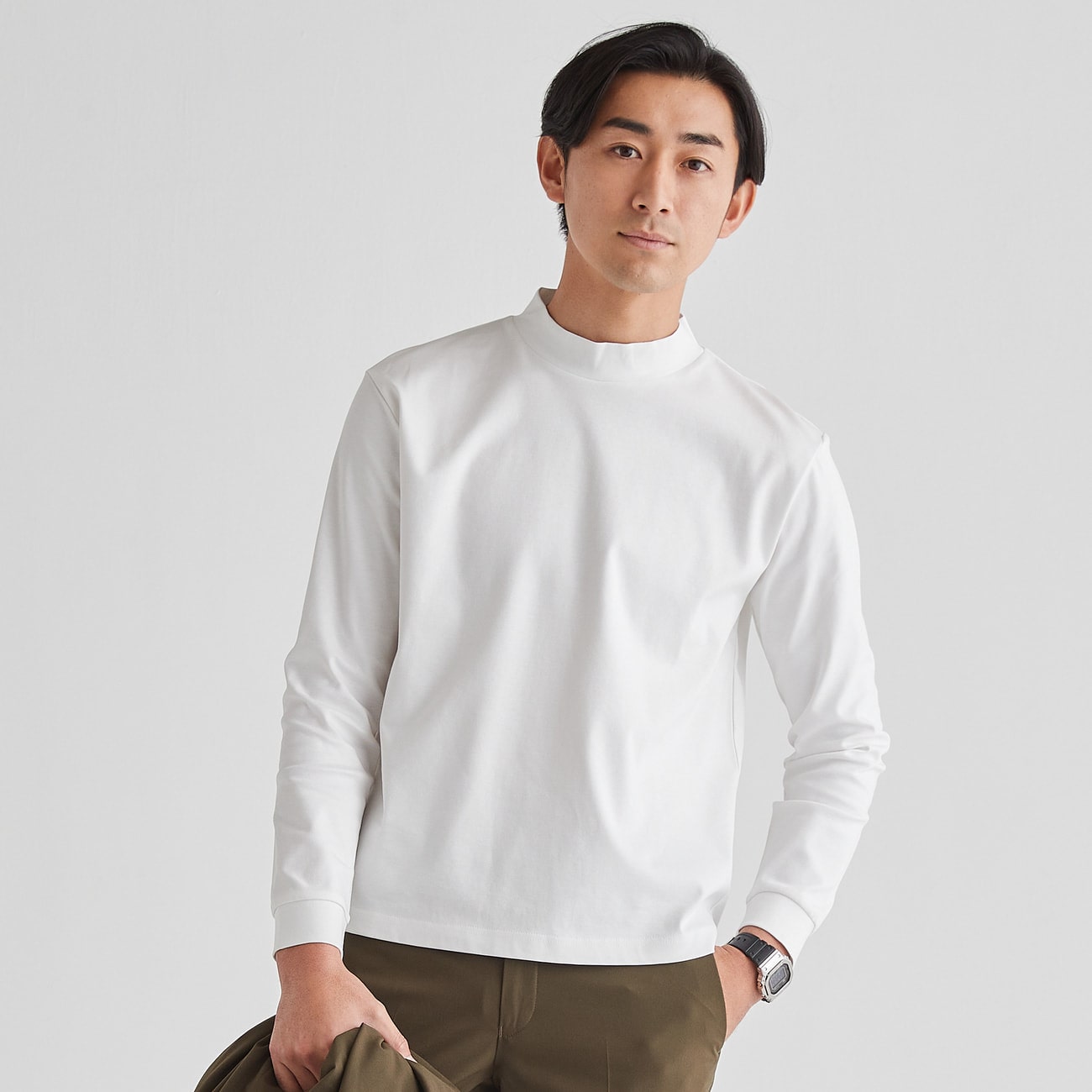 モックネック ｔシャツ無地 長袖 O68 68sptyt101 Orihica 公式通販