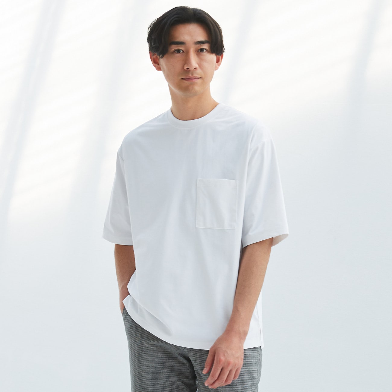 アウトレット]TECH DRY リラックススマートワークTシャツ 半袖