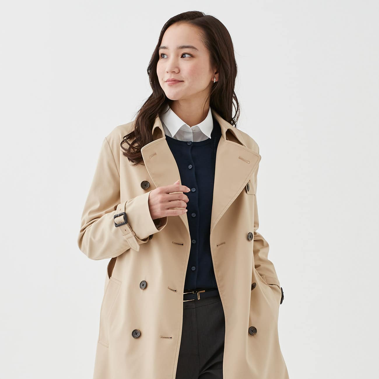 日本産 Orihica トレンチコート ロングコート Palmettoplaza Com