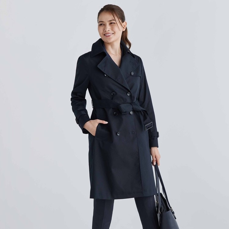 取外し可能ライナー付 ストレッチ ダブルトレンチコート O70 Gs50 Orihica 公式通販