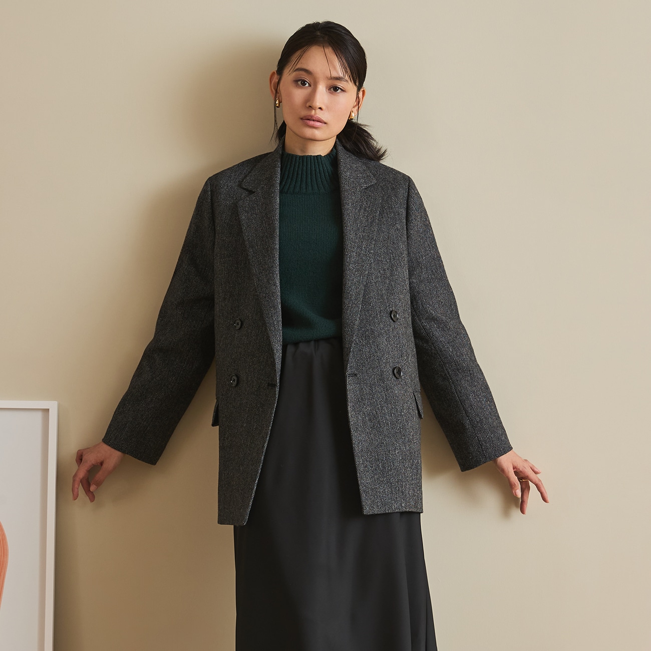 CITY TAILOREDコート ウール混ジャコット