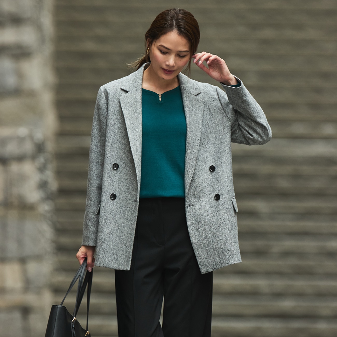 CITY TAILOREDコート ウール混ジャコット