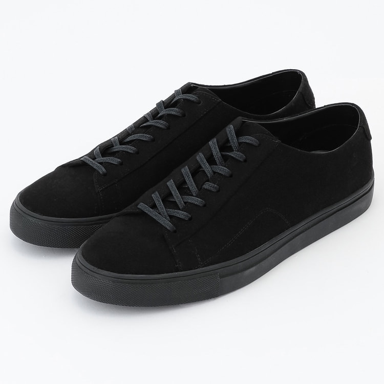 レザースニーカー レースアップ ALL BLK Traditional Standard | よろずを継ぐもの｜継ぐべきものをよろず集めたモール