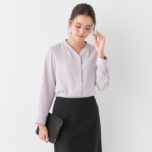 NOLLEY'S｜シアーコンビペプラムブラウス | Rakuten Fashion