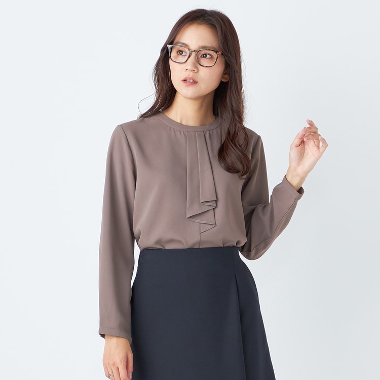 ORIHICA Beautiful Blouse Bowties Blouse Brown