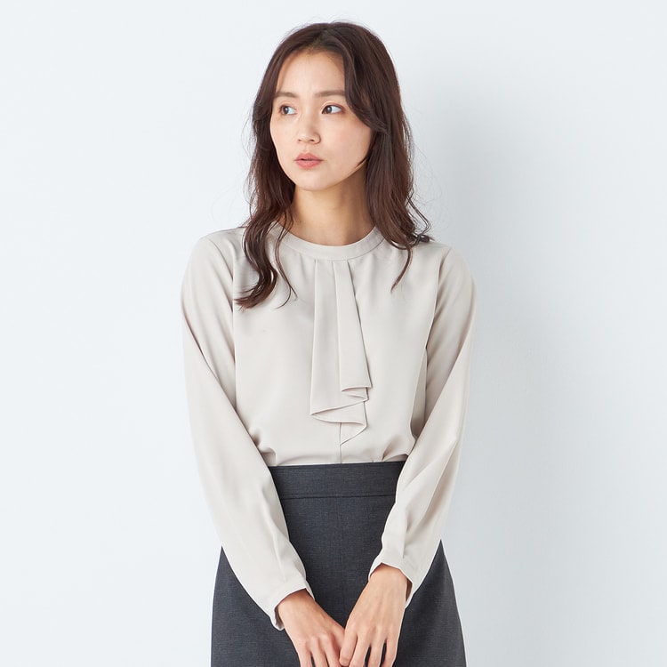 ORIHICA Beautiful Blouse Bowties Blouse Greige