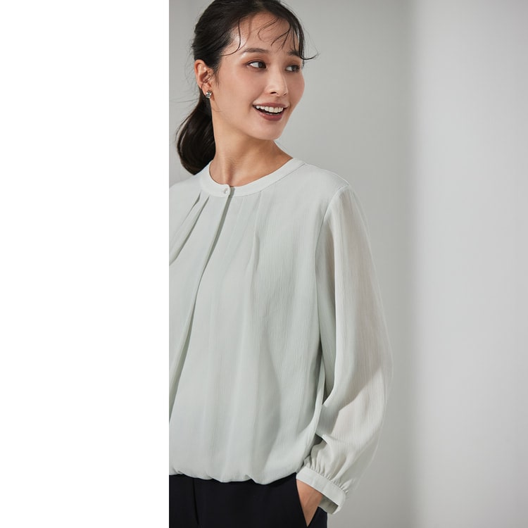 モチーフプリントブラウスTシャツ /日本製/洗える （カットソー