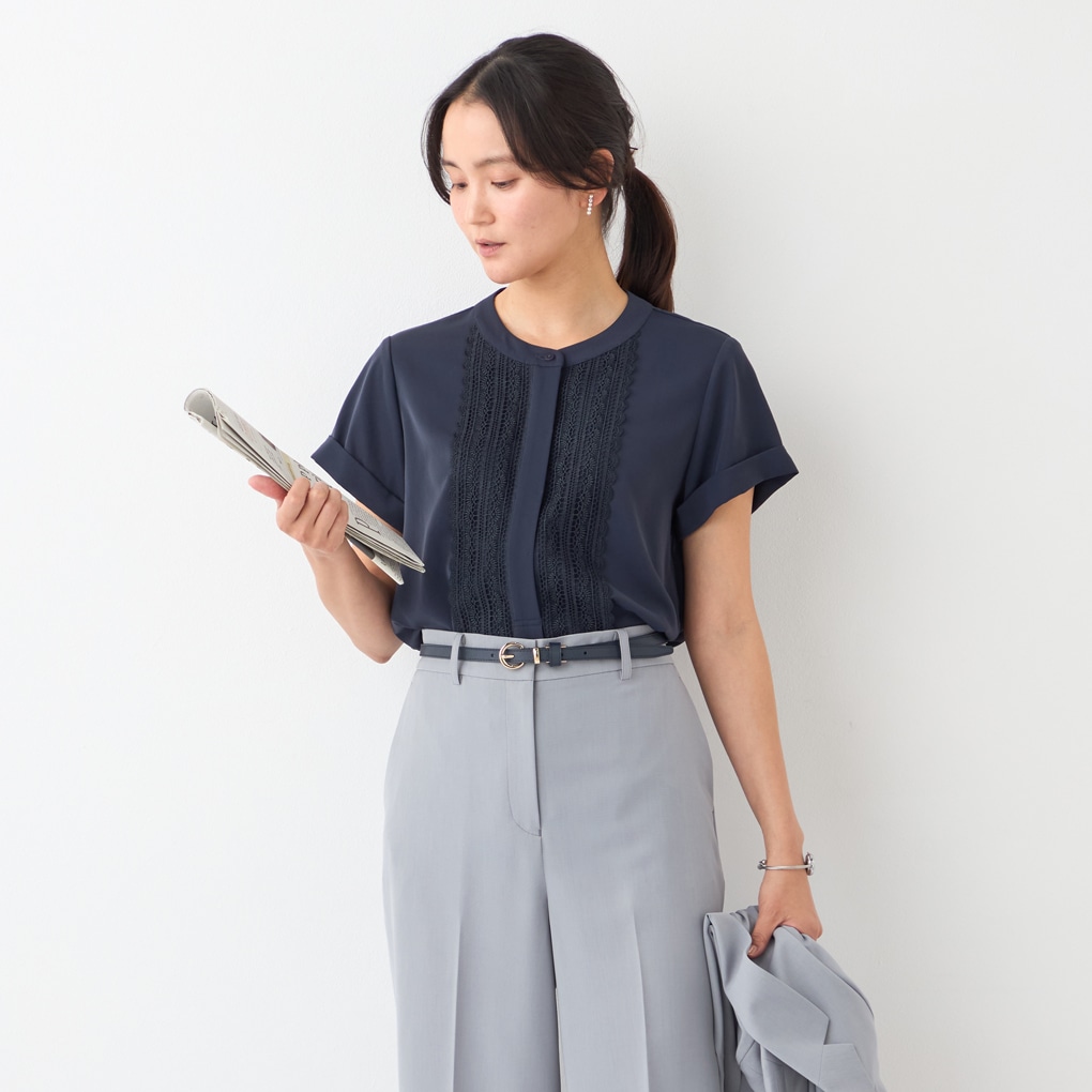 ORIHICA美ラクるブラウス レースブラウス