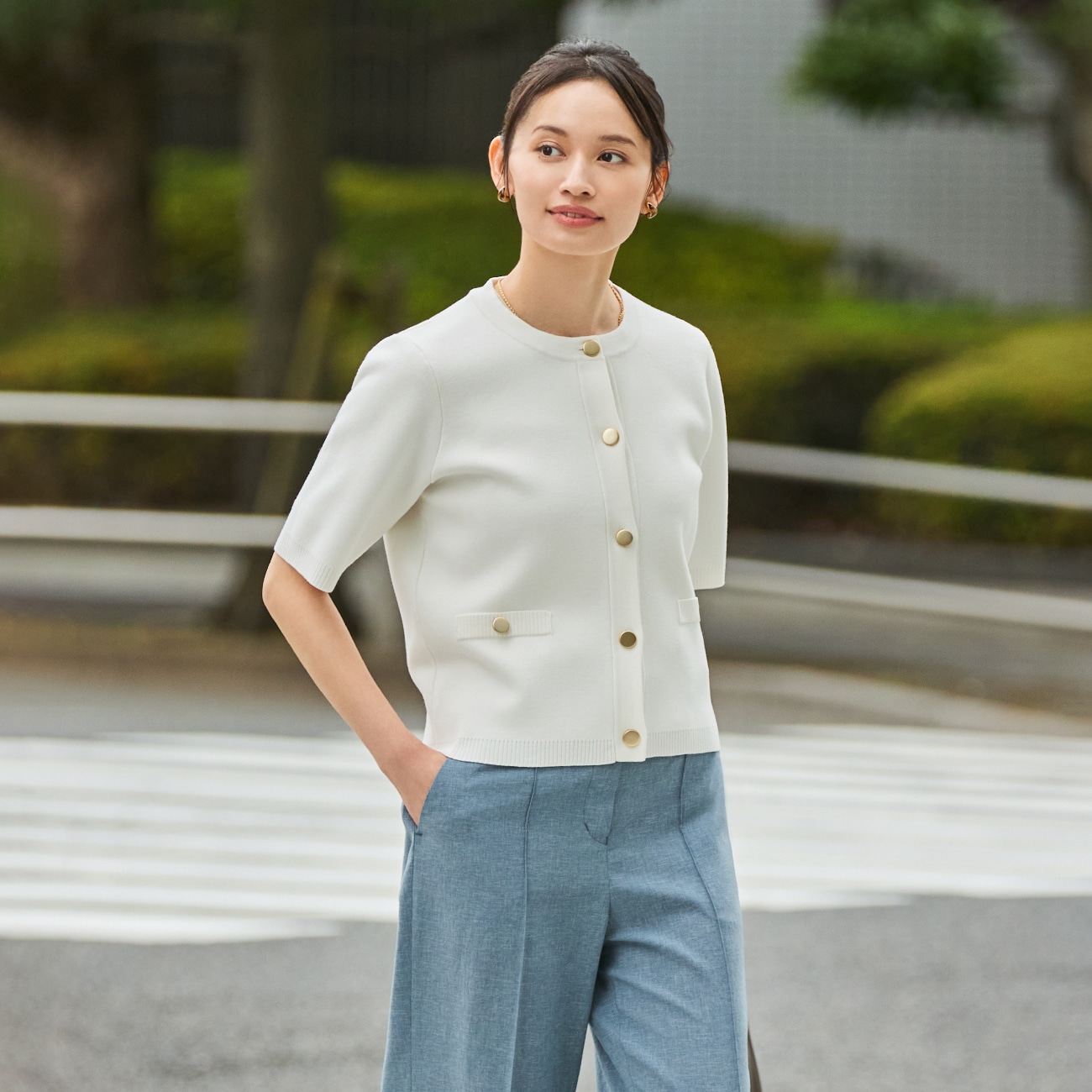 ＜CLASSY.ONLINE4月掲載アイテム＞ORIHICA美ラクるニットCOMFY ニットジャケット