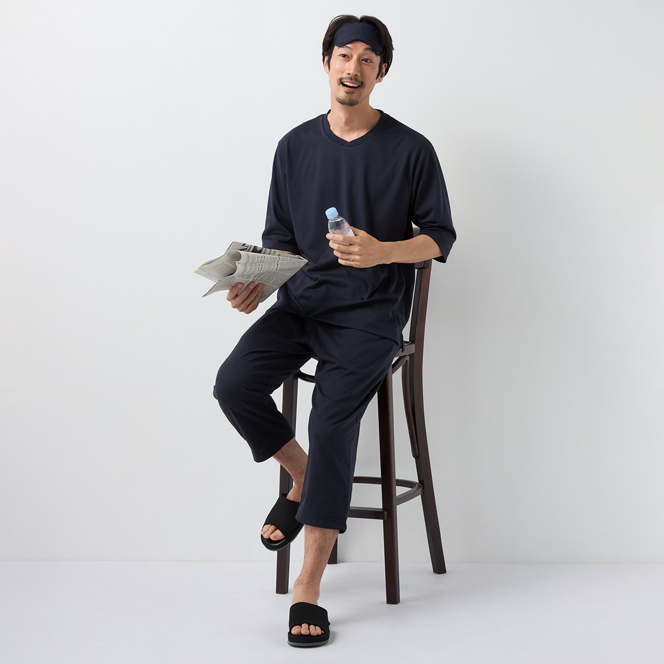 疲労回復ウェア・リカバリーケアプラス ルームウェア 五分袖Tシャツ＆七分丈パンツ 上下セット ユニセックス 