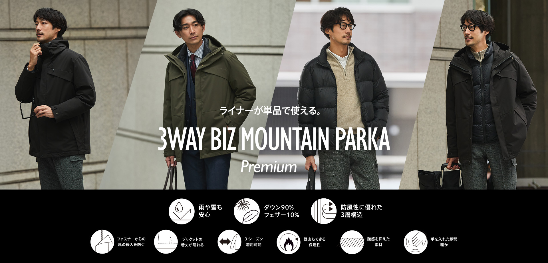 3WAY ビズマウンテンパーカPremium