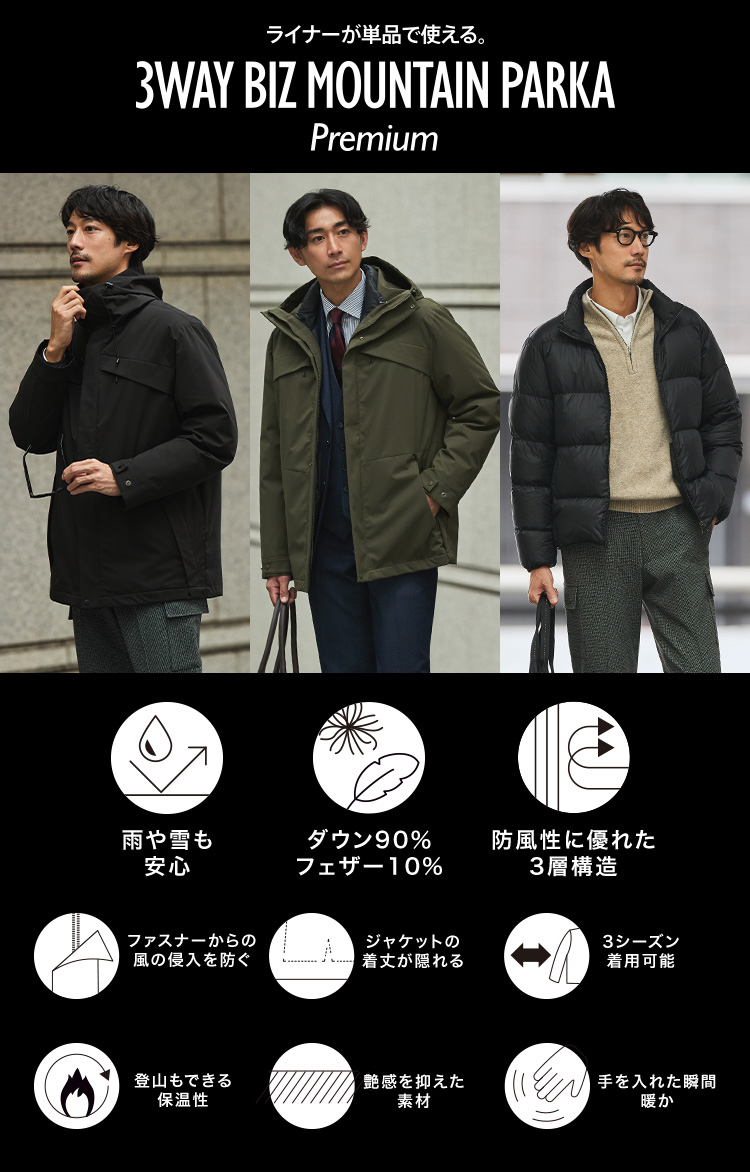 3WAY ビズマウンテンパーカPremium
