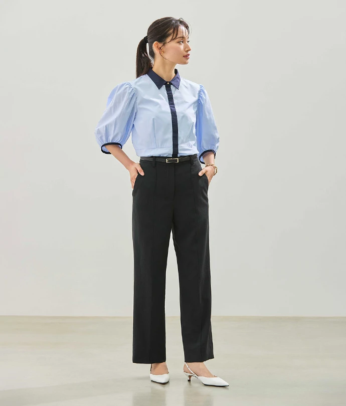 ORIHICAフラミンゴPANTSを着用したモデル画像