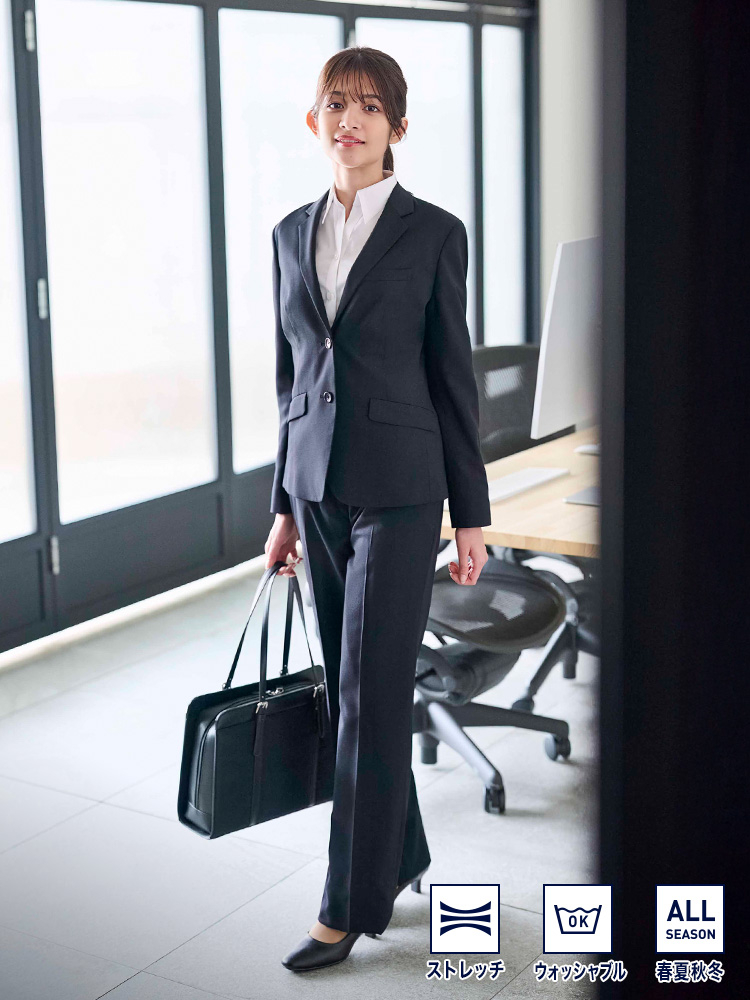 着用写真(ストレッチ素材、ウォッシャブル、オールシーズンOK)