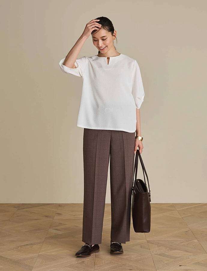 THE THIRD SUITS®パンツの夏用スタイリング画像