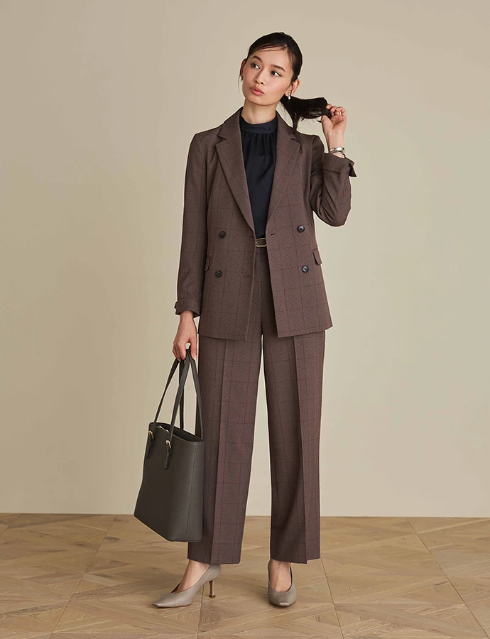THE THIRD SUITS®パンツの秋用スタイリング画像